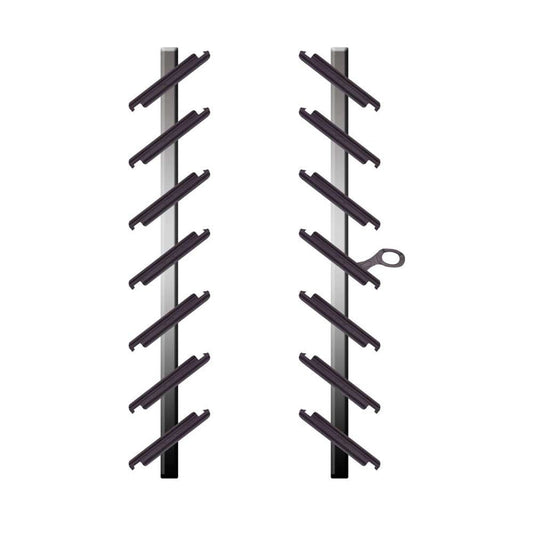 Wind Louvre Frame 7 Blade Alu 6" D/C Glass