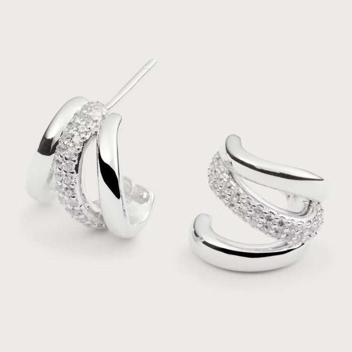Windflow Earrings in Silver