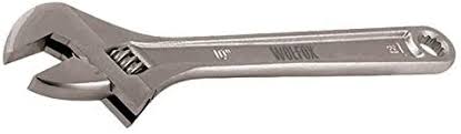 Wolfox Adjustable Wrench, Made of Forged Carbon Steel, Chrome Plated with Metric and Inch Scale. Ideal for Bicycle Repair, Plumbing, Vehicle and Machinery Repair, Furniture Assembly and Almost Every DIY - WF4510 and WF4512 MEGA