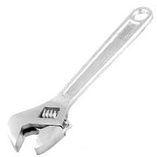Wolfox Adjustable Wrench, Made of Forged Carbon Steel, Chrome Plated with Metric and Inch Scale. Ideal for Bicycle Repair, Plumbing, Vehicle and Machinery Repair, Furniture Assembly and Almost Every DIY - WF4510 and WF4512 MEGA