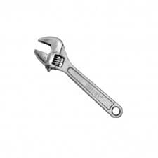 Wolfox Adjustable Wrench, Made of Forged Carbon Steel, Chrome Plated with Metric and Inch Scale. Ideal for Bicycle Repair, Plumbing, Vehicle and Machinery Repair, Furniture Assembly and Almost Every DIY - WF4510 and WF4512 MEGA