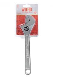 Wolfox Adjustable Wrench, Made of Forged Carbon Steel, Chrome Plated with Metric and Inch Scale. Ideal for Bicycle Repair, Plumbing, Vehicle and Machinery Repair, Furniture Assembly and Almost Every DIY - WF4510 and WF4512 MEGA