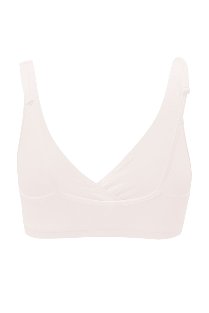 The back of the Women's Cross Front Bralette in Blonde