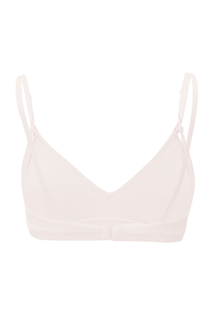 Back of adjustable Women's Nursing Bra in Blonde