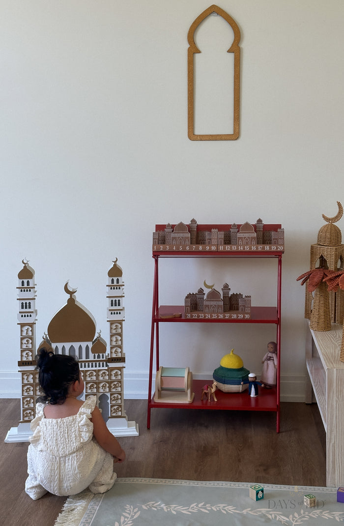 Wooden Ramadan City Countdown Calendar - Days of Eid