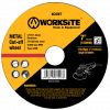Worksite Metal Cutting Disc for 4 1/2" Grinders Size: 4 1/2 in X 0.11 in X 7/8 in (115x3.0x22mm)  XCOW412-3.0 Worksite Hand Tools