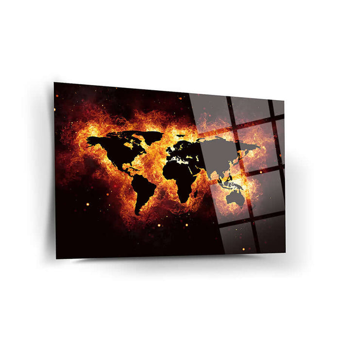 World Map Wall Decor - Artwork available at Dekadron for $99.90