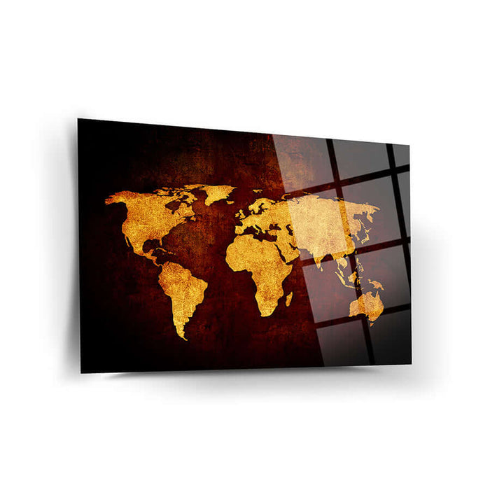 World Map Wall Decor - Artwork available at Dekadron for $99.90