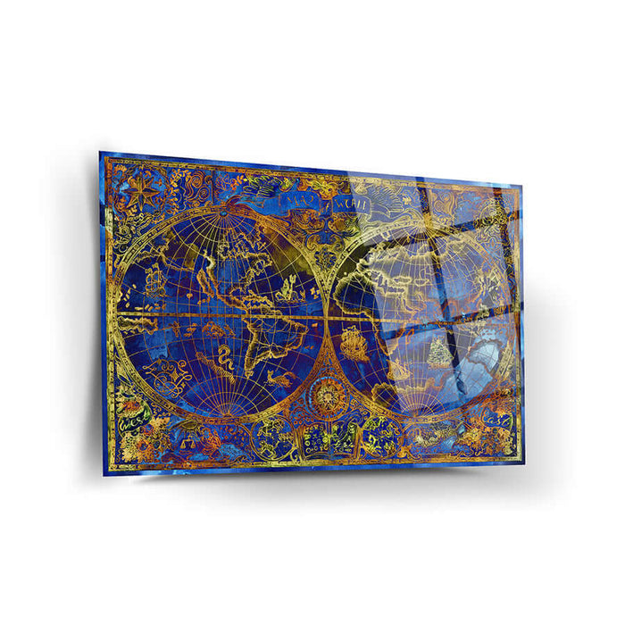 World Map Wall Decor - Artwork available at Dekadron for $99.90