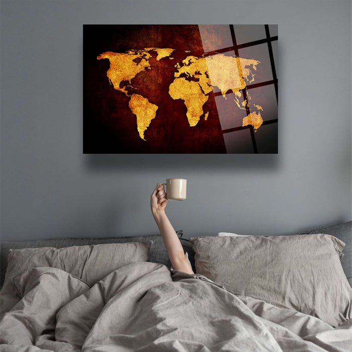 World Map Wall Decor - Artwork available at Dekadron for $149.90