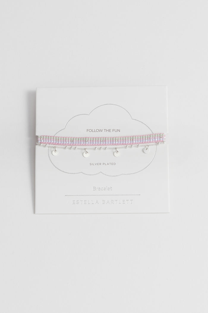 Woven Duo Beaded Charm Bracelets