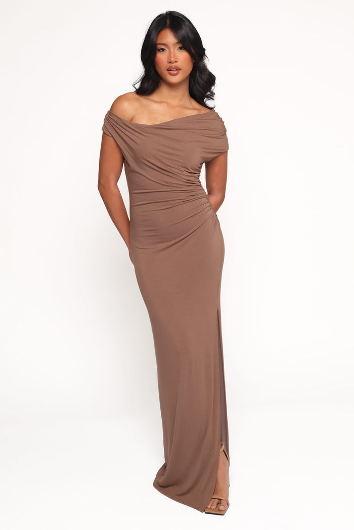 Petal and Pup USA DRESSES Wynn Maxi Dress - Mocha