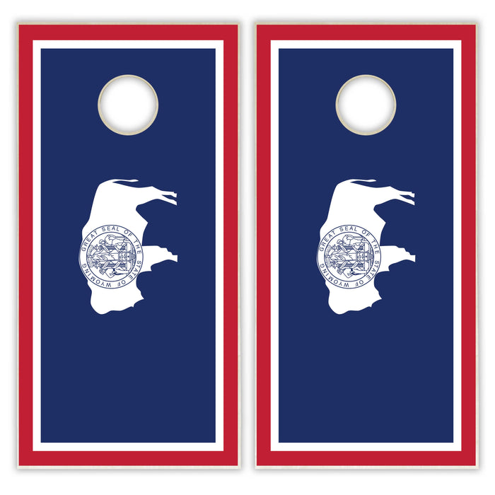 Wyoming State Flag Cornhole Set