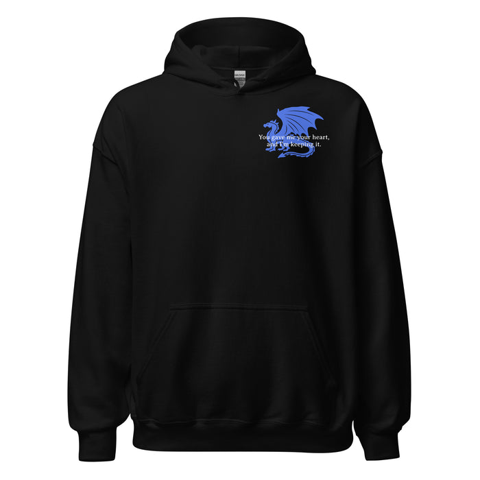 Xaden Riorson Dragon Relic Hoodie - The Bean Workshop - fourth wing, hoodie, rebecca yarros, xaden riorson