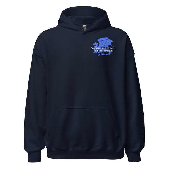 Xaden Riorson Dragon Relic Hoodie - The Bean Workshop - fourth wing, hoodie, rebecca yarros, xaden riorson