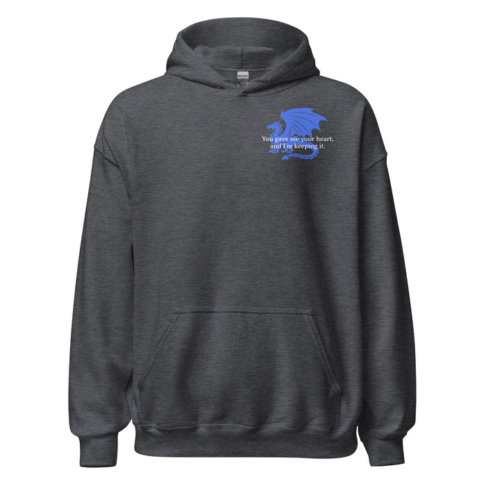 Xaden Riorson Dragon Relic Hoodie - The Bean Workshop - fourth wing, hoodie, rebecca yarros, xaden riorson