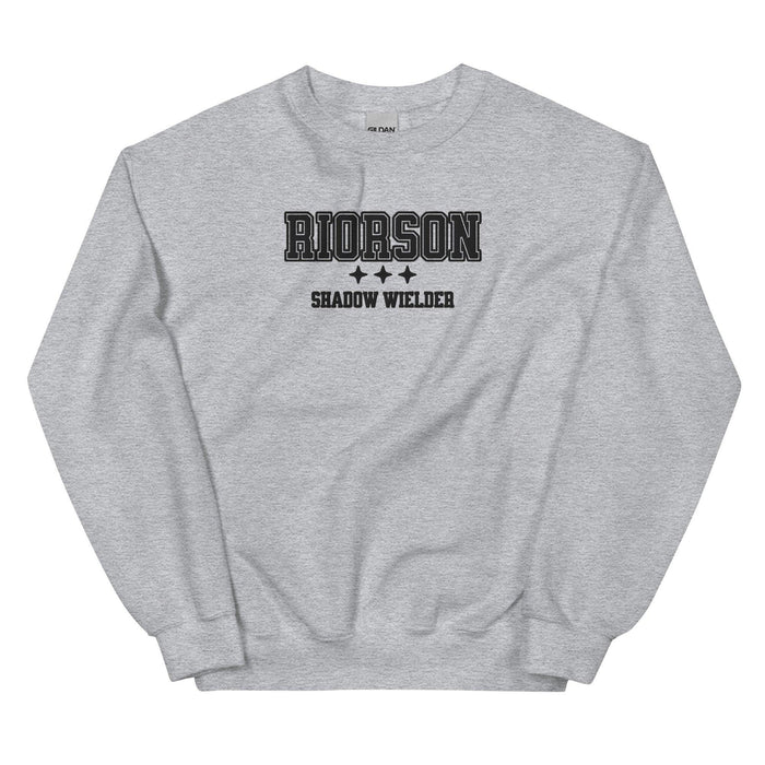 Xaden Riorson Shadow Wielder Embroidered Sweatshirt - The Bean Workshop - embroidered, fourth wing, iron flame, onyx storm, rebecca yarros, sweatshirt