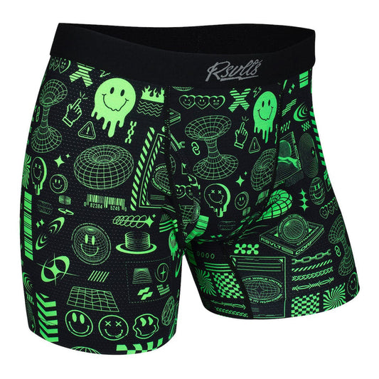 RSVLTS S RSVLTS Boxers Y2K Retro "World Wide Widgets" – Single-Pack Boxer Briefs Y2K Retro "World Wide Widgets" – Single-Pack Boxer Briefs