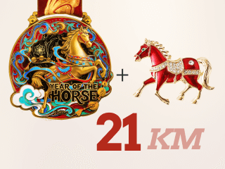 21k Medal + Pin