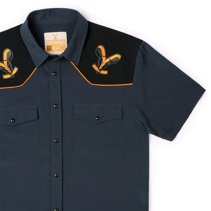 RSVLTS XS Yellowstone Yellowstone "EST. 1886" - Short Sleeve Roper Shirt