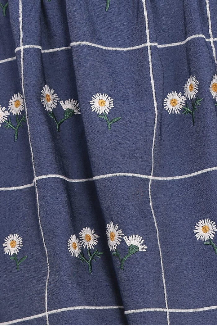 Petal and Pup USA DRESSES Yolande Midi Dress - Blue Floral (Hold for Amazon)