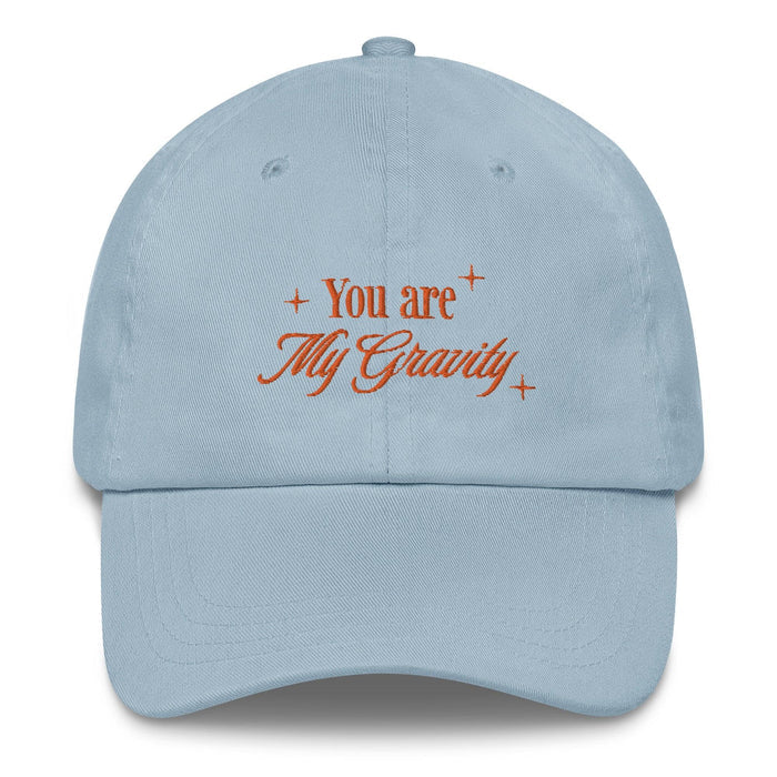 You Are My Gravity Violet and Xaden Embroidered Dad Hat - The Bean Workshop - embroidered, fourth wing, hat, rebecca yarros, violet sorrengail, xaden riorson