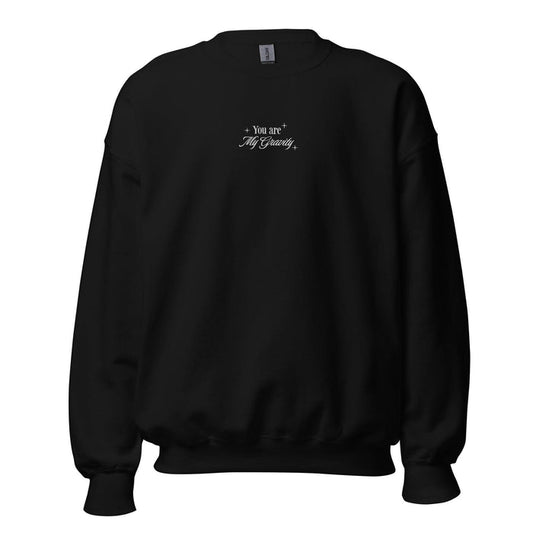 You Are My Gravity Violet and Xaden Embroidered Sweatshirt - The Bean Workshop - embroidered, fourth wing, rebecca yarros, sweatshirt, violet sorrengail, xaden riorson