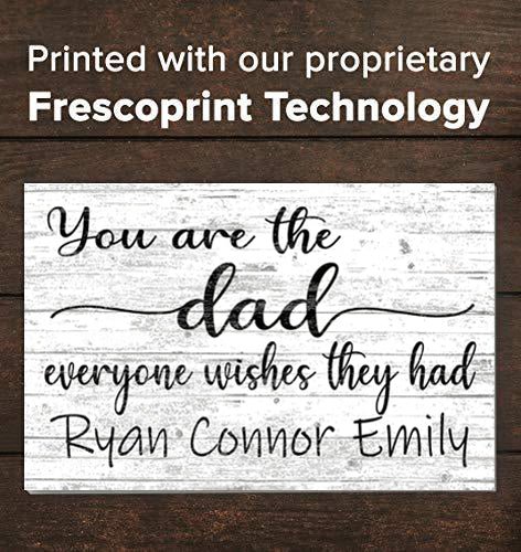 Dad Gift Personalized Sign with Kid's Names You Are The Dad Everyone Wishes They Had - Broad Bay Personalized Gifts Shipped Fast