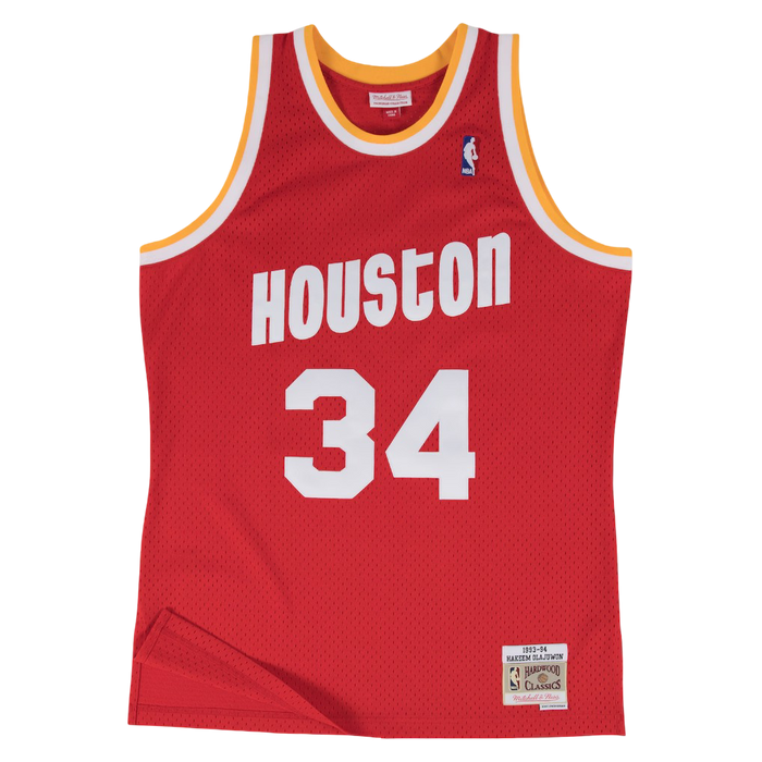 Youth Houston Rockets Mitchell & Ness HWC Hakeem Olajuwon Swingman Jersey