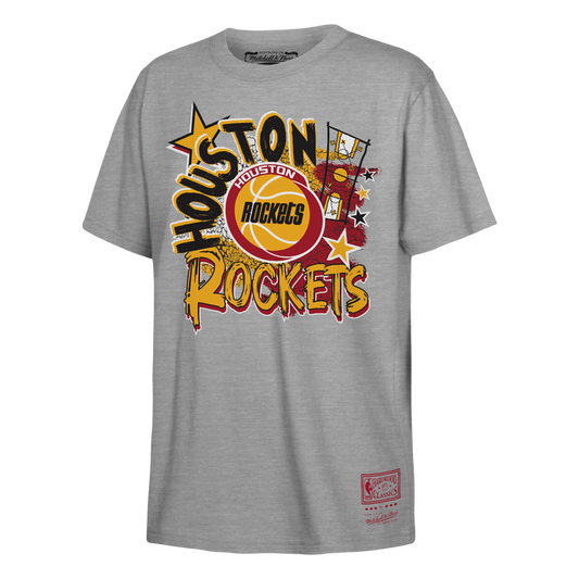 Youth Houston Rockets Mitchell & Ness HWC Play By Stars T-Shirt