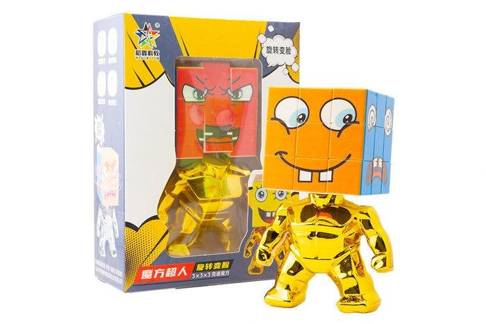 YuXin Super Hero Cube 3x3 (5.6cm) - Gold
