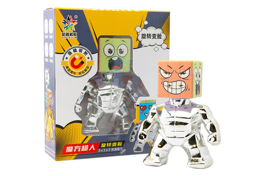 YuXin Super Hero Cube 3x3 Mini (3.5cm) - Silver