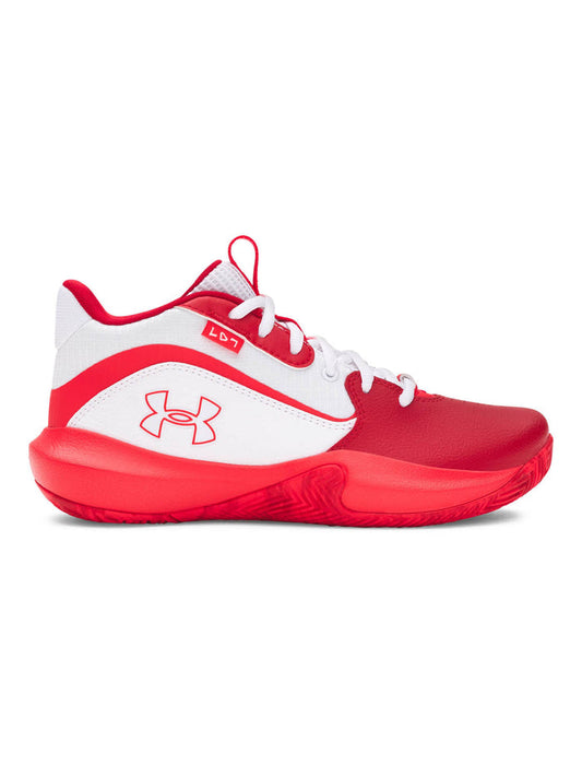 Zapatilla Basketball Niños Unisex Lockdown 7 Blanco Under Armour