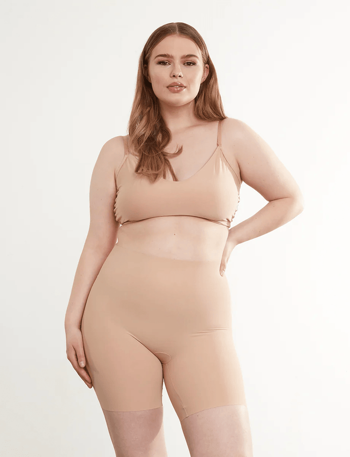 Zone Smoothing Shorts in Beige