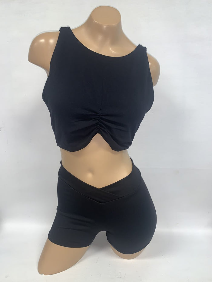ZST1711 Adult Wave Hem Crop (FINAL SALE)