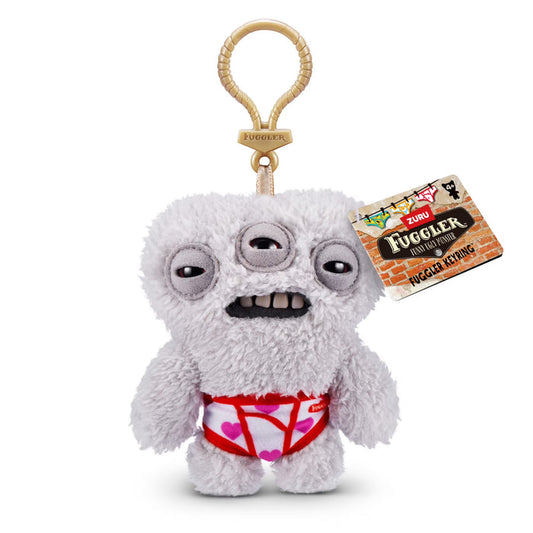 Zuru Fugglers 5 Inch Plush Keyring - Annoyed Alien Gray