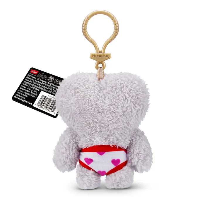Zuru Fugglers 5 Inch Plush Keyring - Annoyed Alien Gray